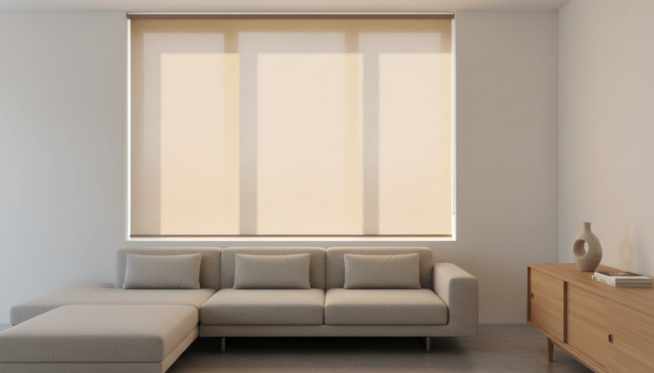 Estor Enrollable Oscurante Beige 80x150cm | Home Creation
