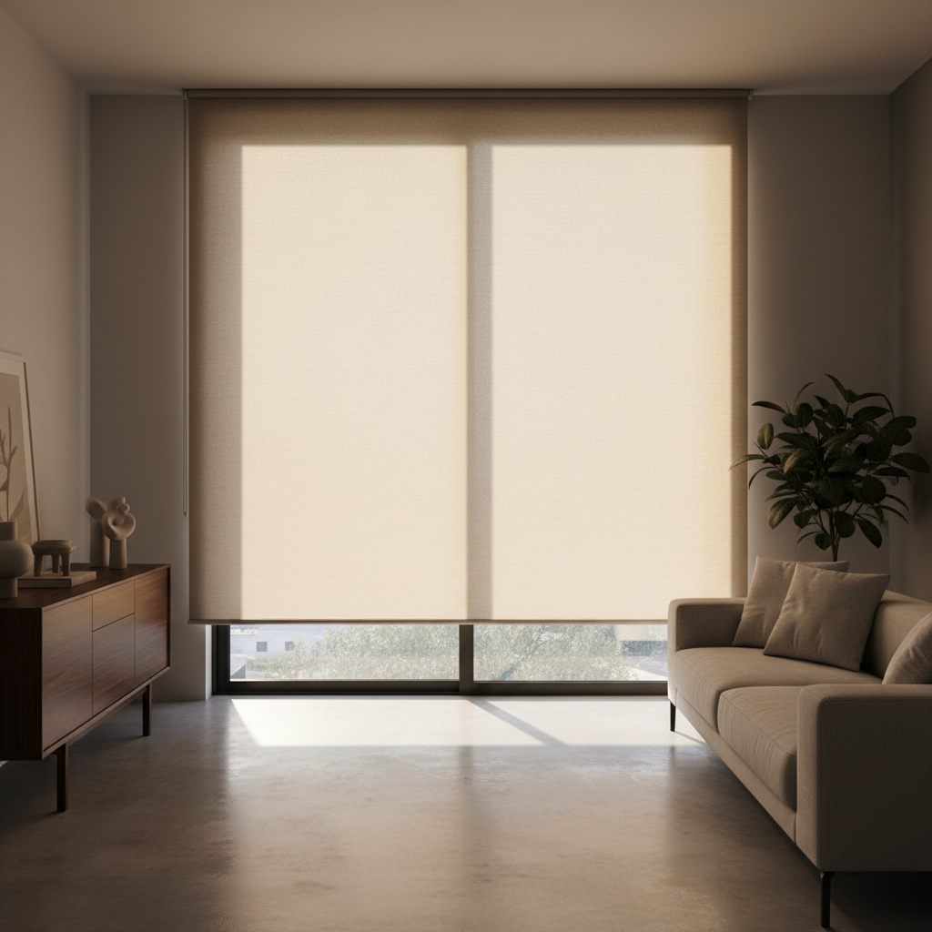Estor Enrollable Oscurante Beige 100x150cm | Home Creation
