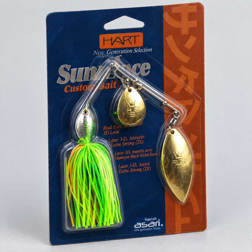 Hart Spinner Bait Custom Bait verde
