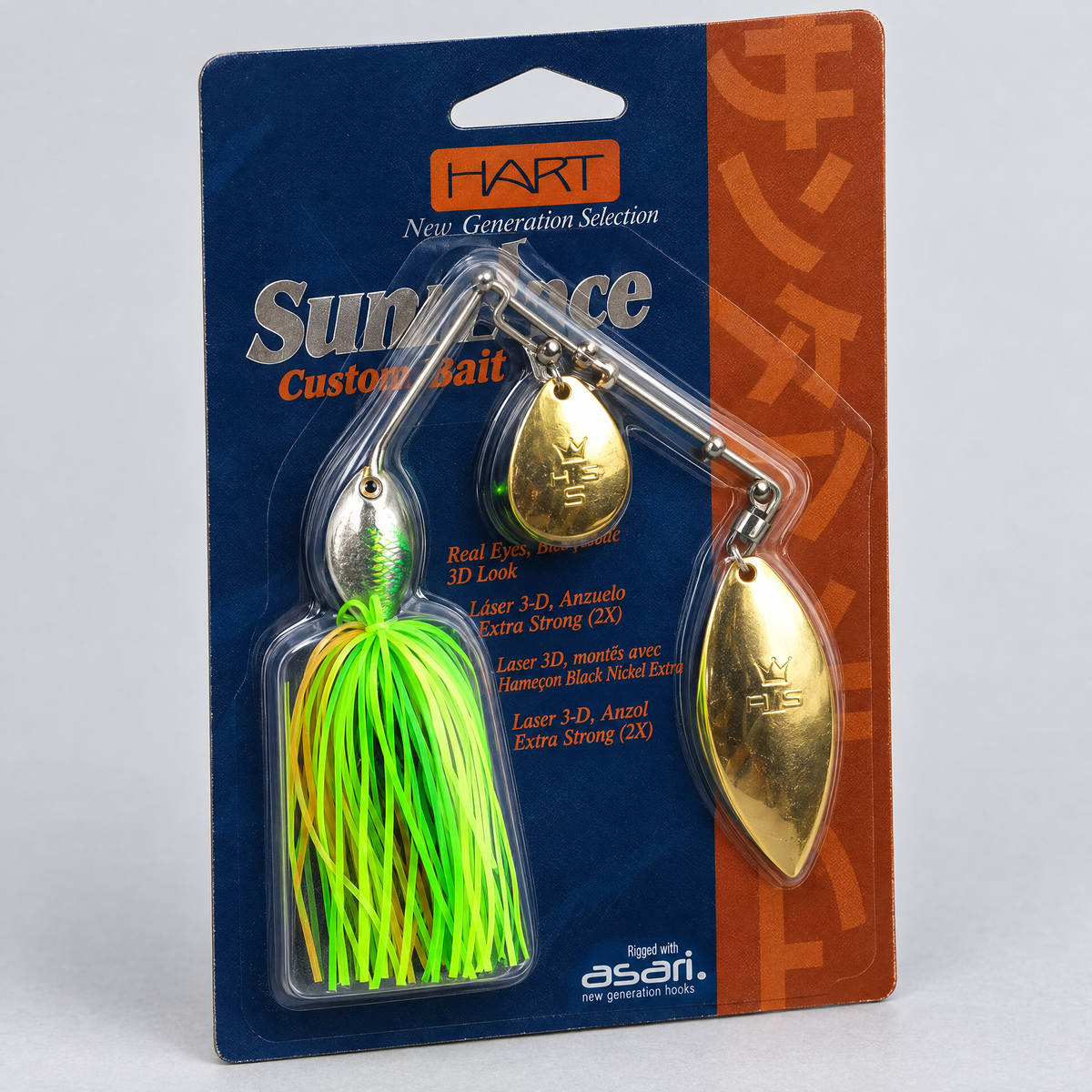Hart Spinner Bait Custom Bait verde