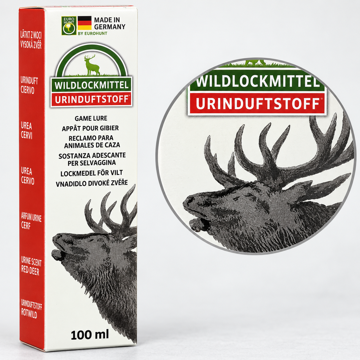 Detalle de Eurohunt atrayente olor ciervo rojo 100 ml