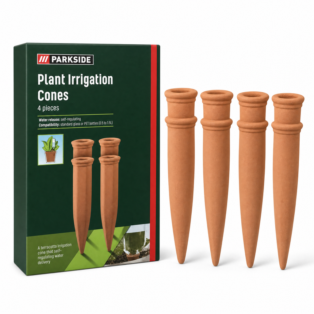 Conos de riego para plantas, suministro gradual de agua, 4 piezas