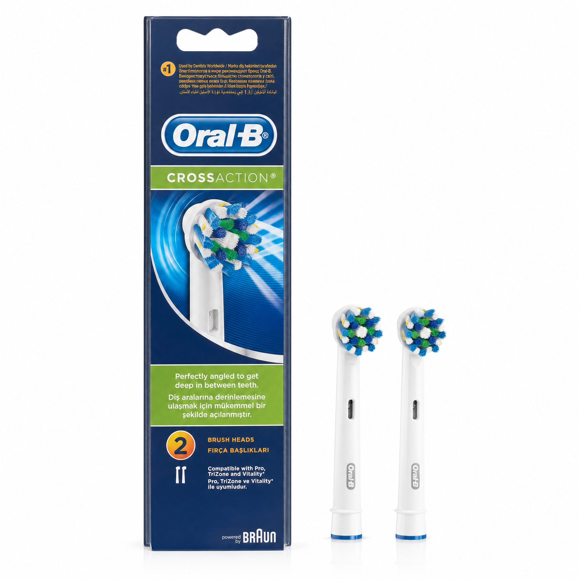 Oral-B CrossAction Pack de 2 Cabezales de Recambio
