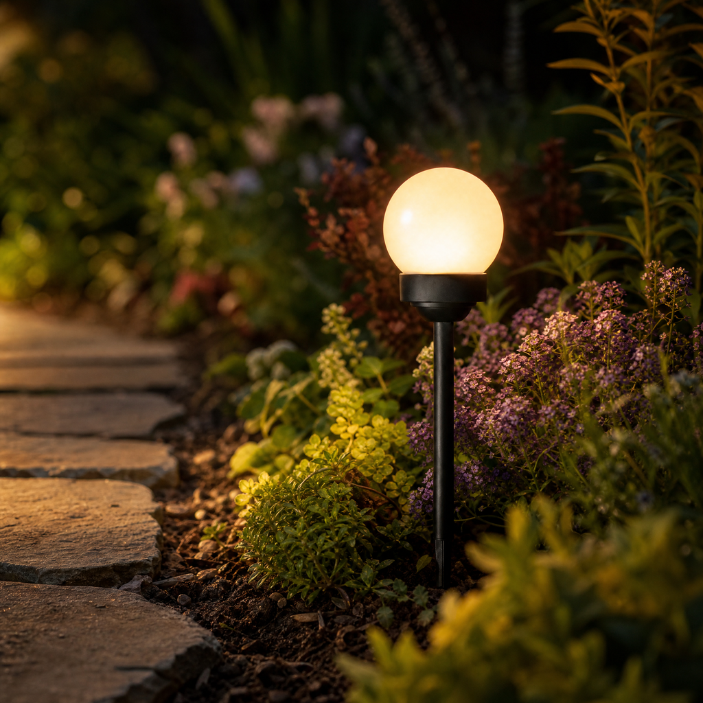 Lámpara bola solar LED para exterior con cambio de color IP44 6-8 h Ni-MH