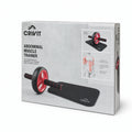 Crivit Rueda para abdominales con alfombrilla para rodillas