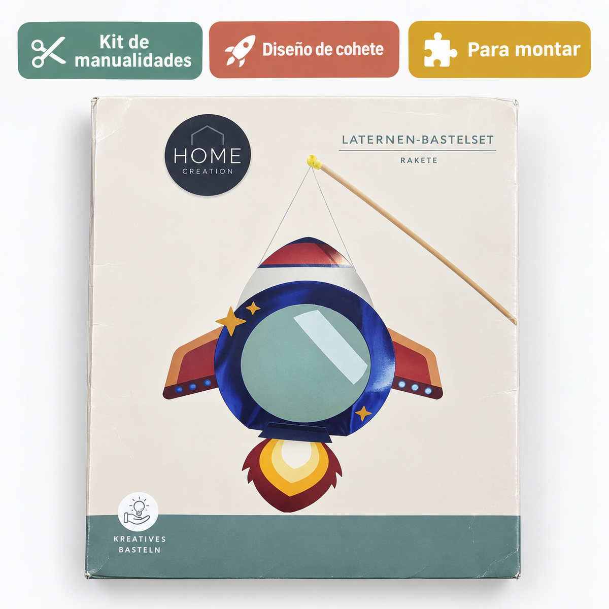Kit de manualidades para farolillo de cohete · Home Creation · características