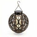 Farolillo Solar LED Esférico Colgante 30cm Metal Ornamental con Cadena | Livarno Home