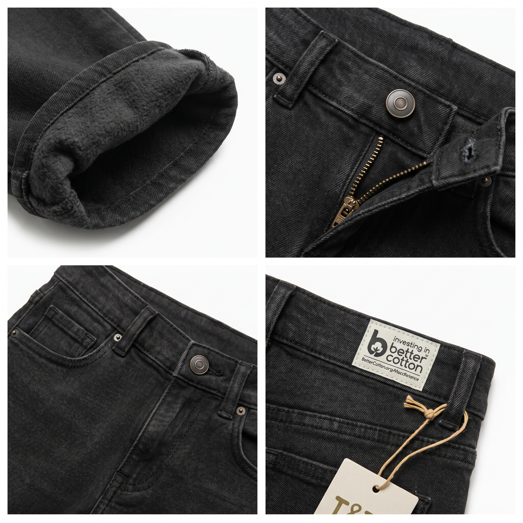 Jeans Thermo Denim Negro Infantil L&D