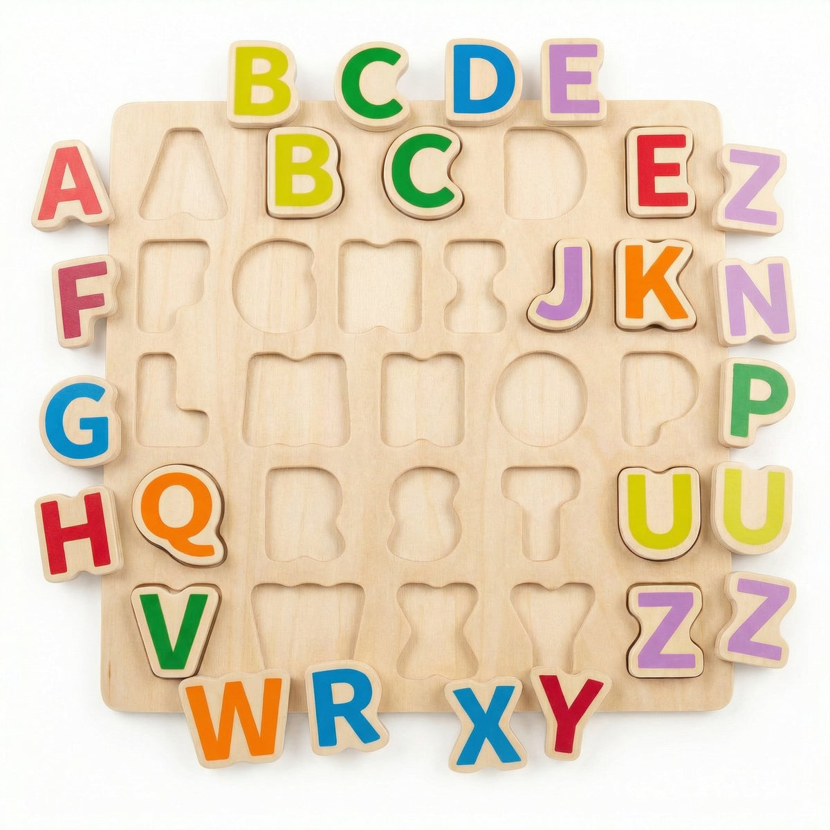 Puzzle Madera Abecedario 27 Piezas Encajables - Playtive
