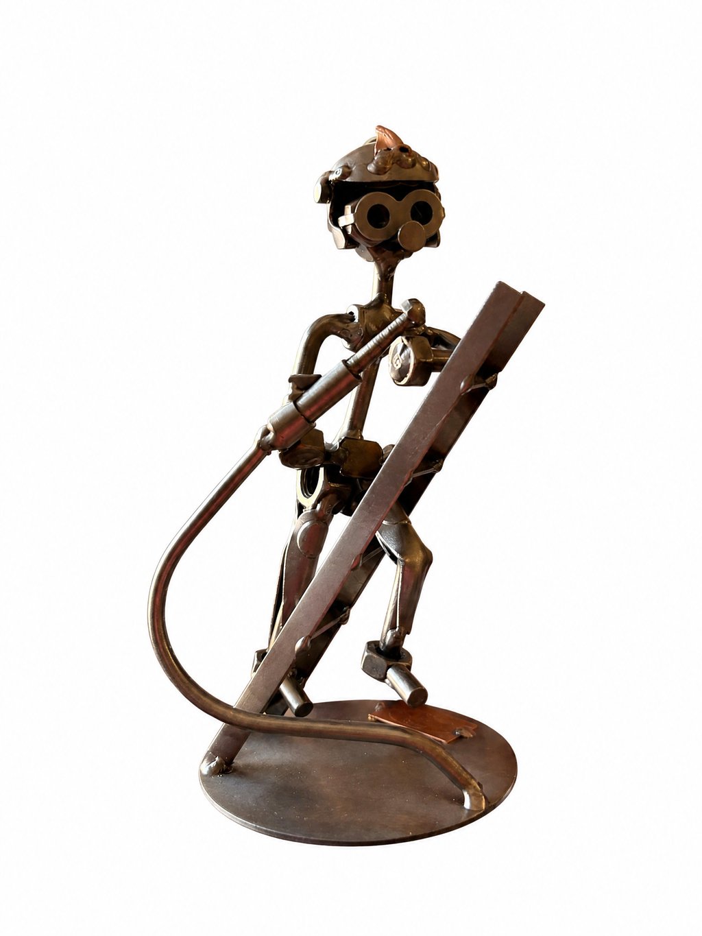Figura Artesanal de Metal — Arquero Medieval