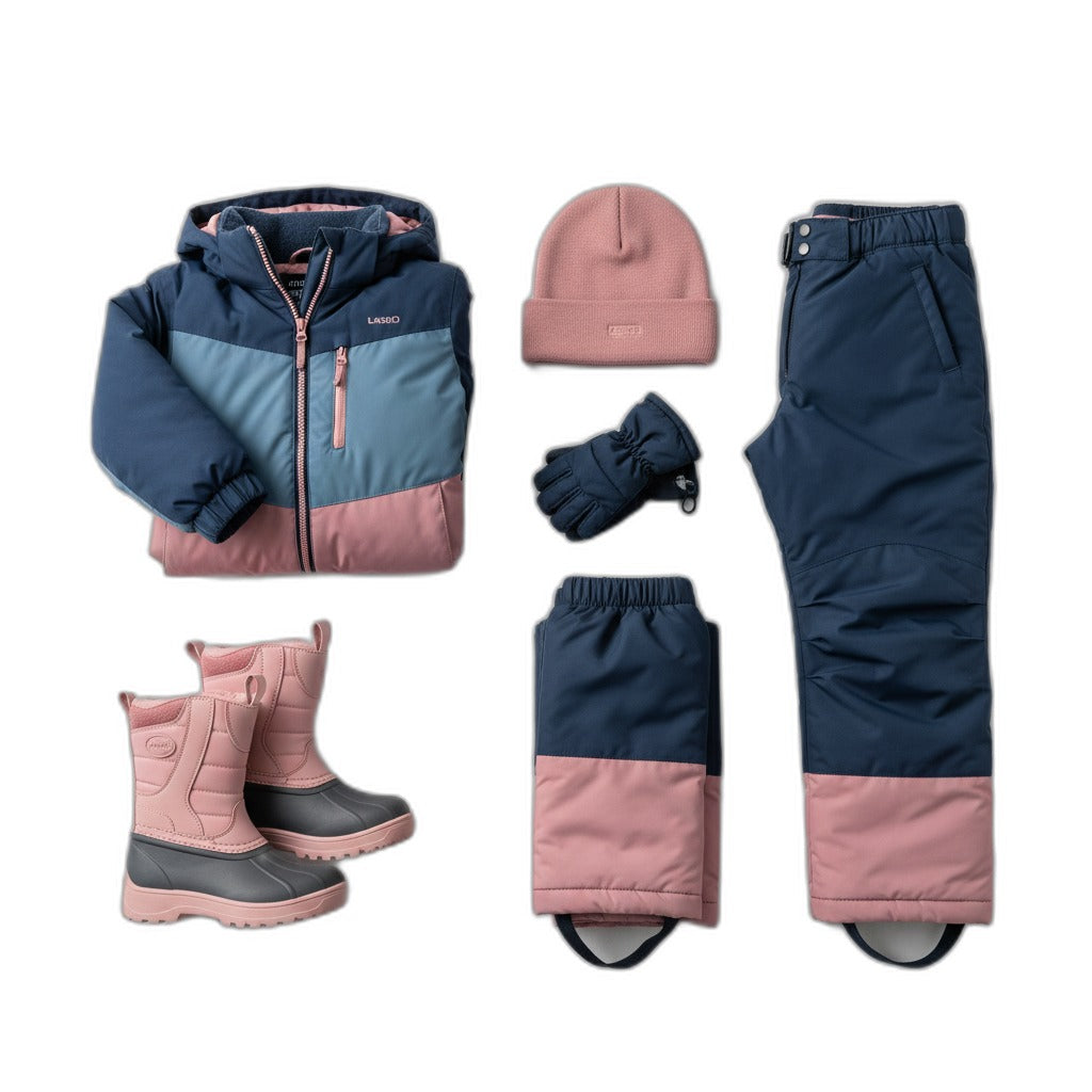 Botas de Nieve Infantiles Impermeables Rosa - Talla 36 | L&D