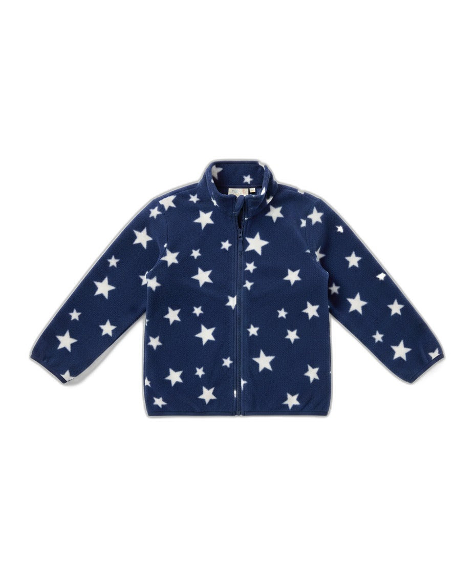Chaqueta Polar Infantil Lily & Dan — Azul Estrellas