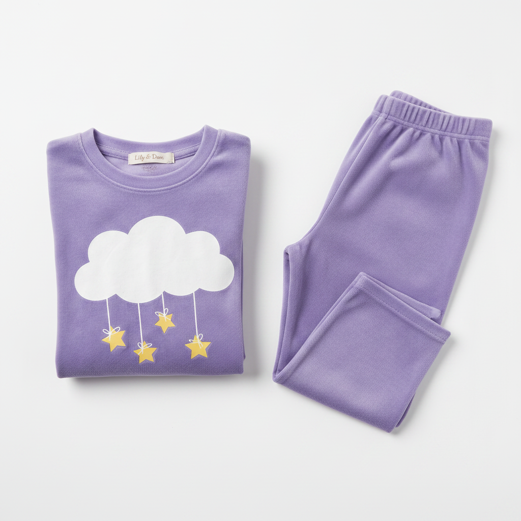 Pijama Terciopelo Nube Lily & Dan