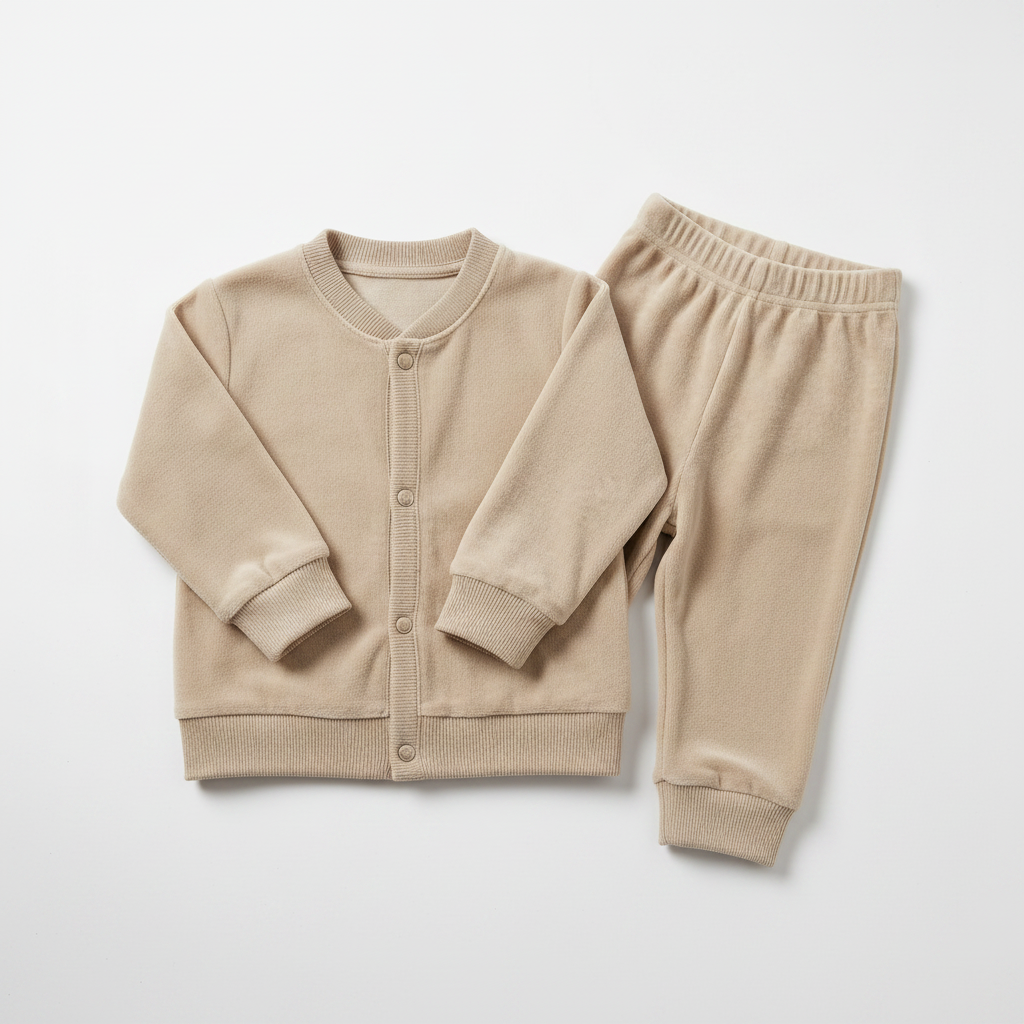 Set Velour Bebé Lily & Dan Chaqueta + Pantalón