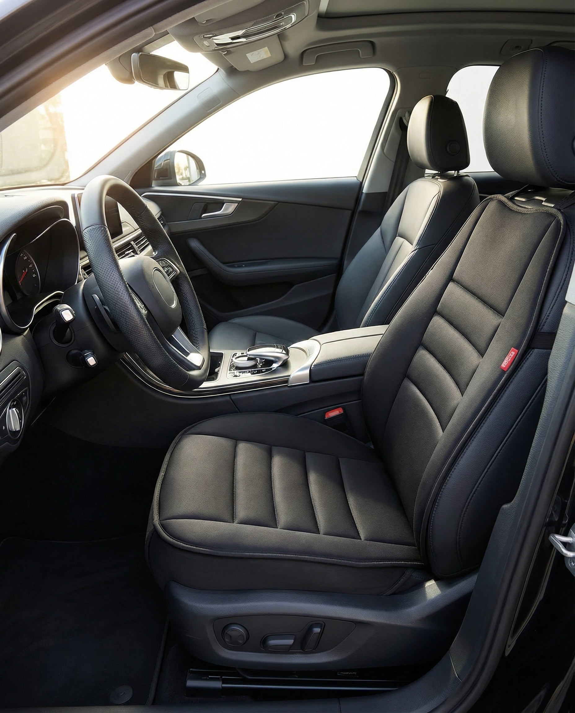 Funda Asiento Coche Acolchada Negra Compatible Airbag TÜV | Ultimate Speed