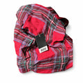 Camisa de cuadros en tonos rojo, verde y blanco