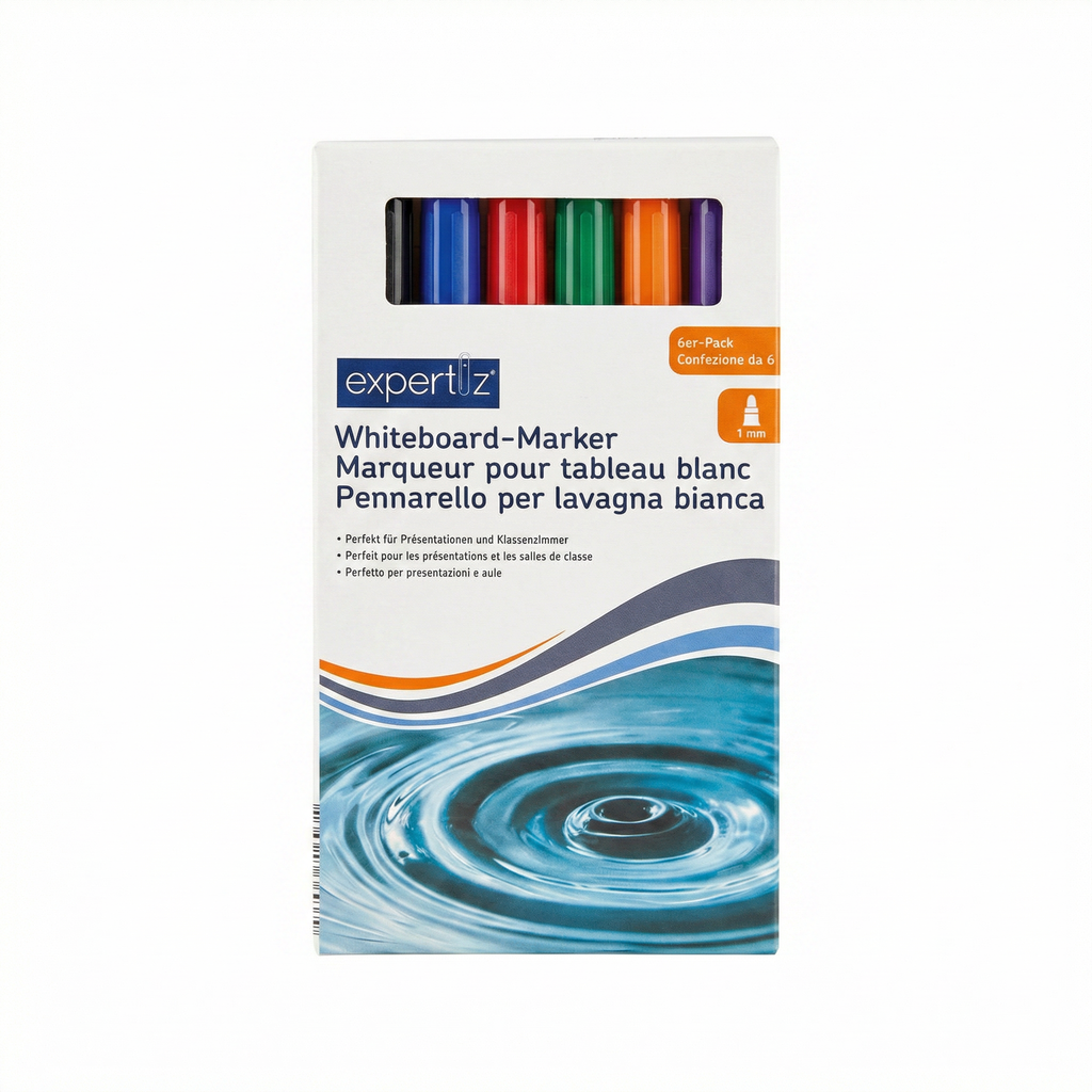 Rotuladores Pizarra Blanca Expertiz Pack 6 Colores