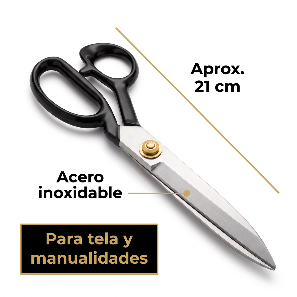 Tijeras Grandes de Costura Acero Inoxidable 21 cm