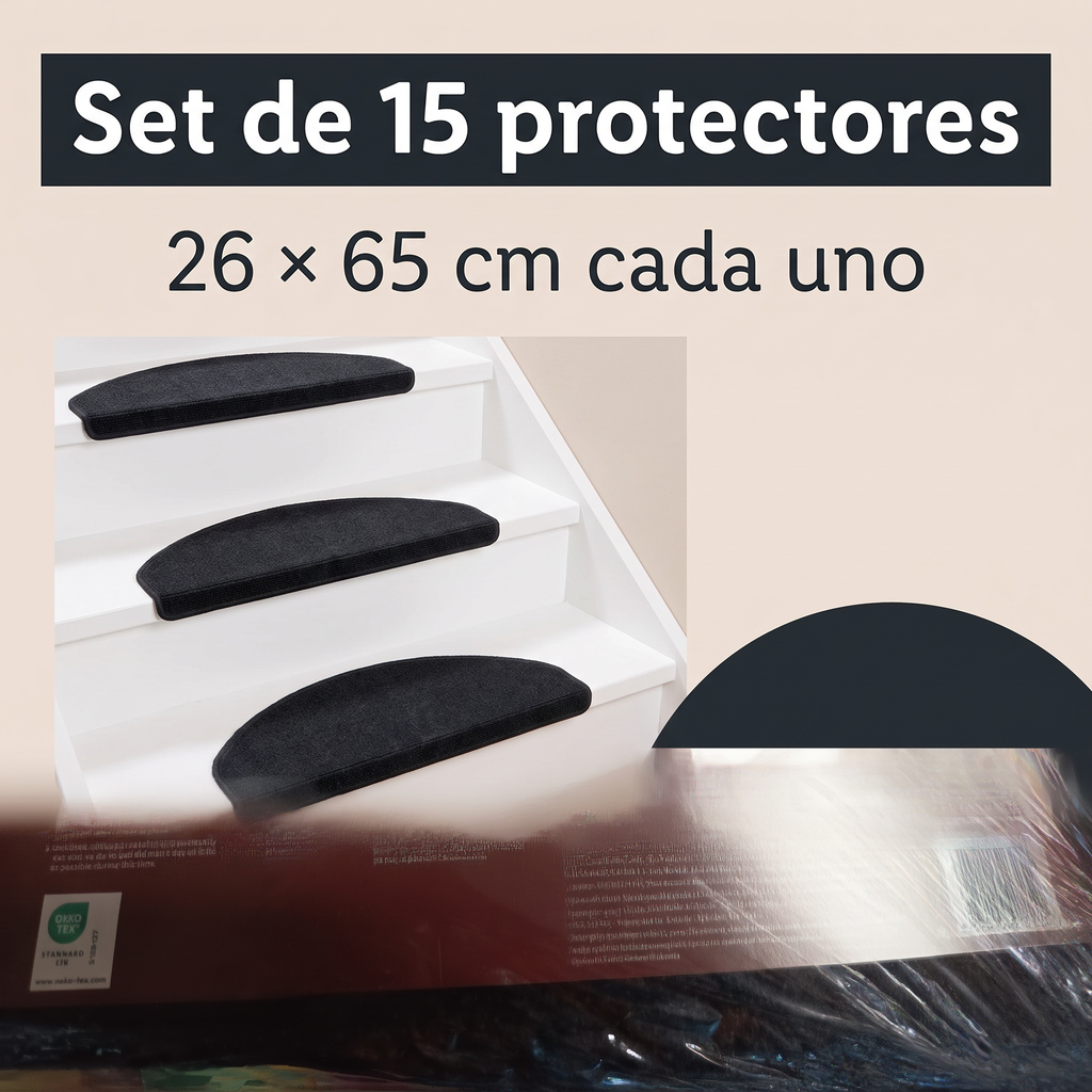 Livarno Home Set 15 Protectores para Escalón 26 × 65 cm