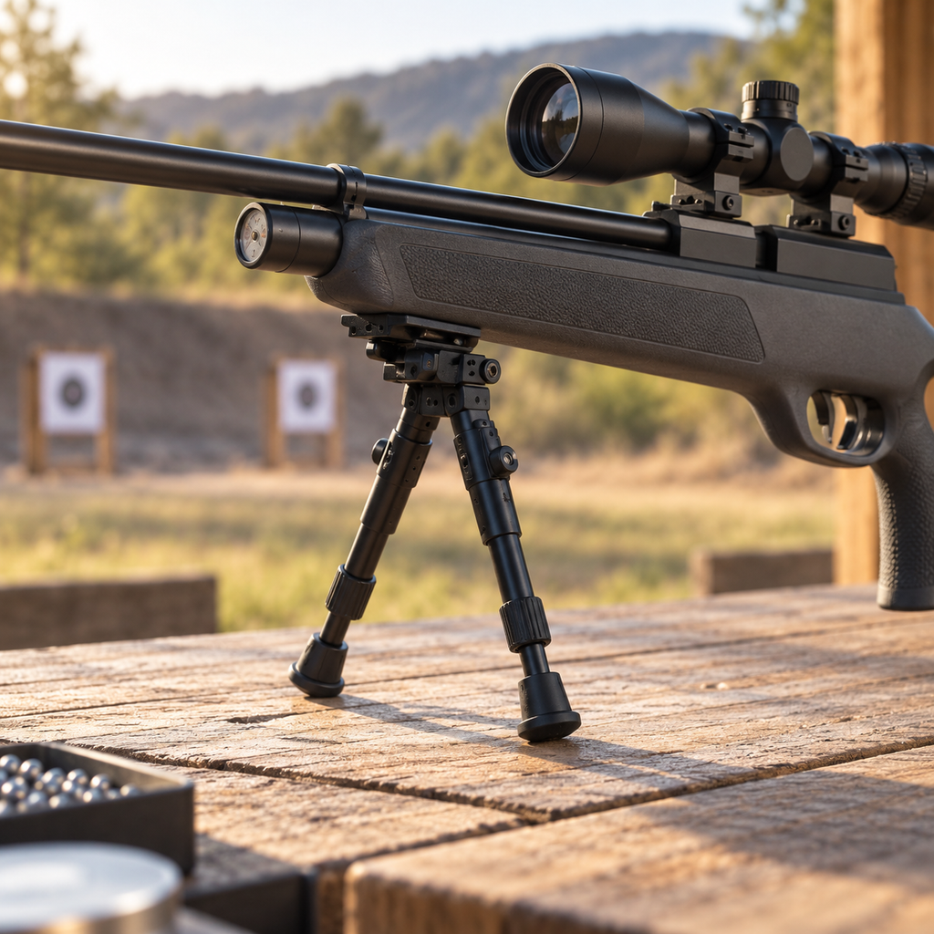 Bípode plegable Gamo en puesto de tiro