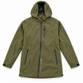 Chaqueta técnica Gamo verde oliva con capucha talla XL sobre fondo blanco