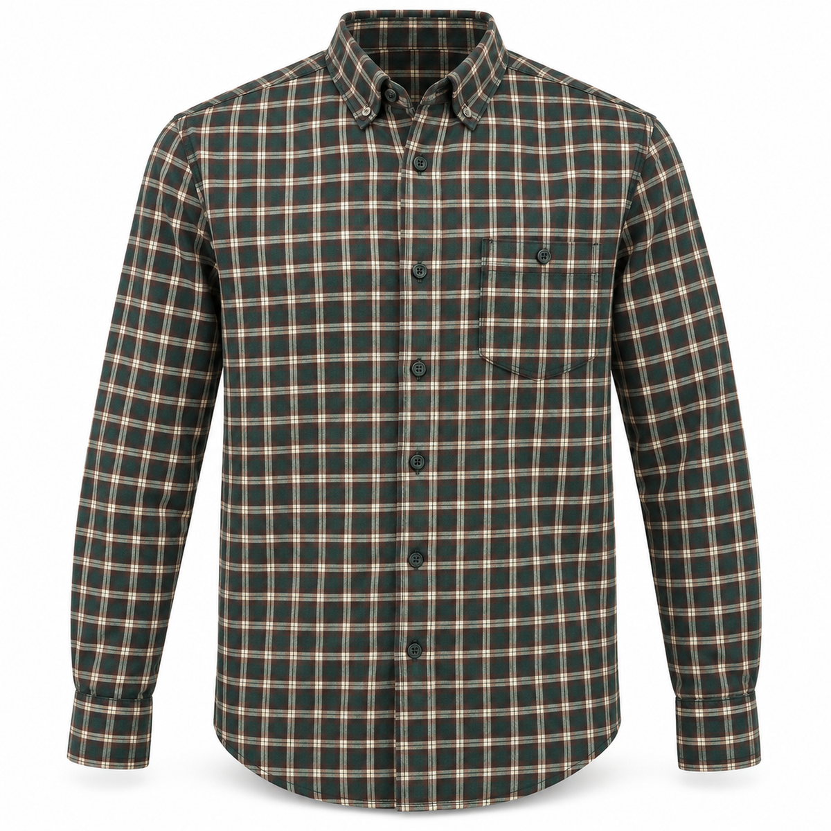 Camisa Gamo Tiber Check de algodón sobre fondo blanco