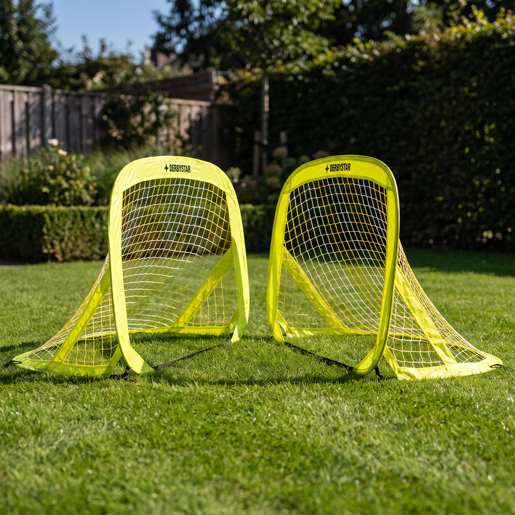 Derbystar Set 2 Porterías Fútbol Pop-Up 120 × 80 × 80 cm