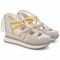 Zapatillas sandalia Gioseppo Bridport 74289 blancas talla 40 sobre fondo blanco