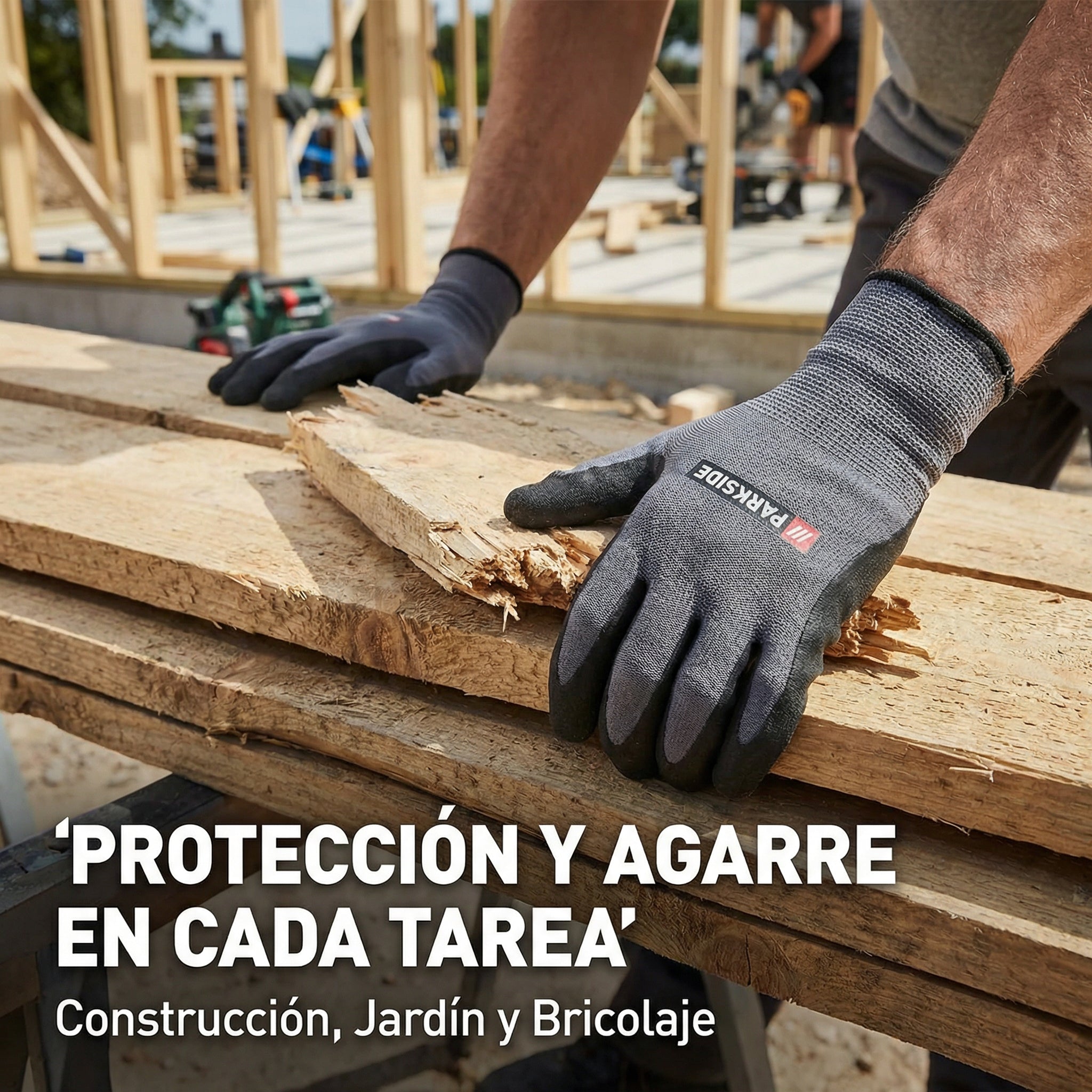 Guantes de Trabajo con Recubrimiento de Nitrilo Antideslizante | Parkside