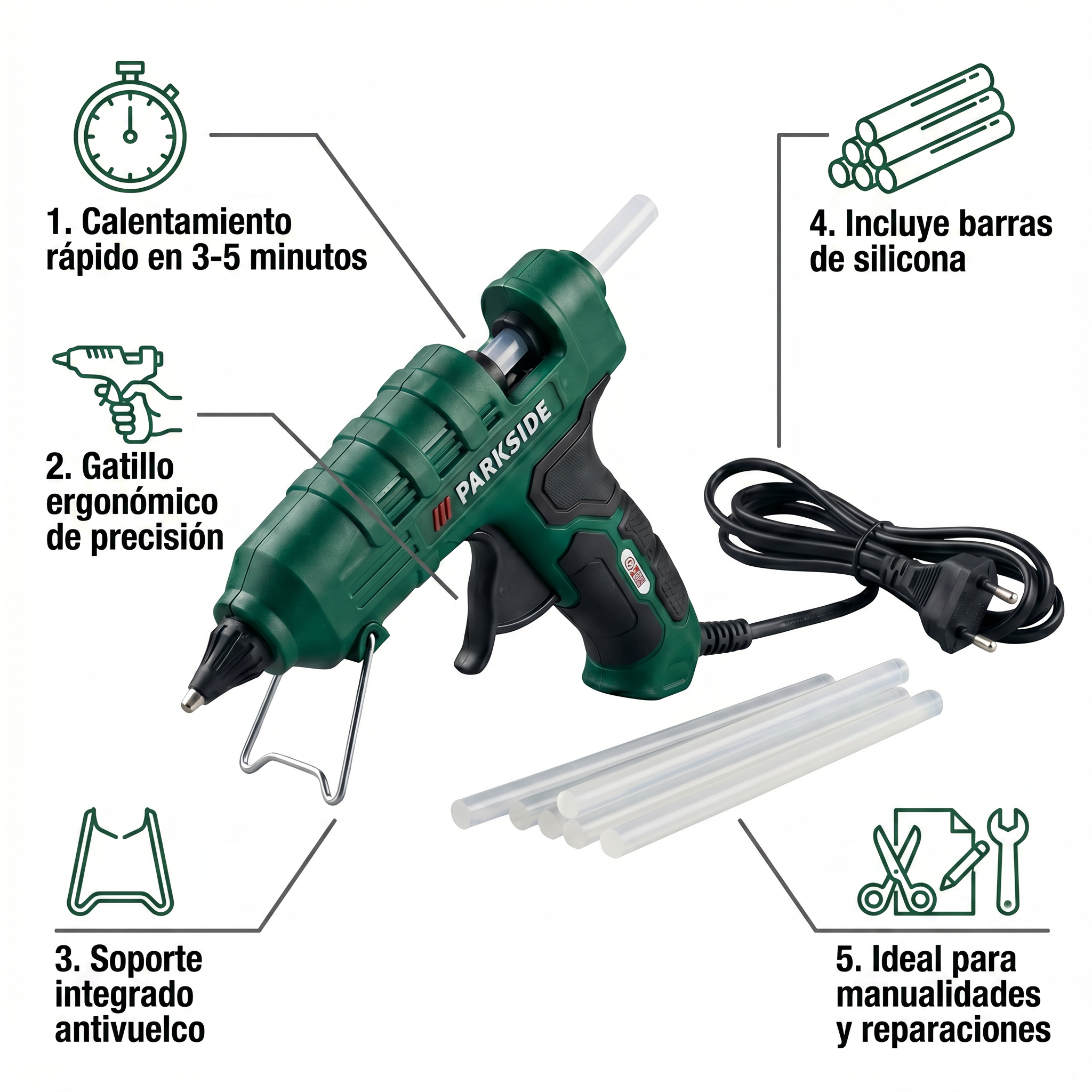Pistola de Silicona Parkside