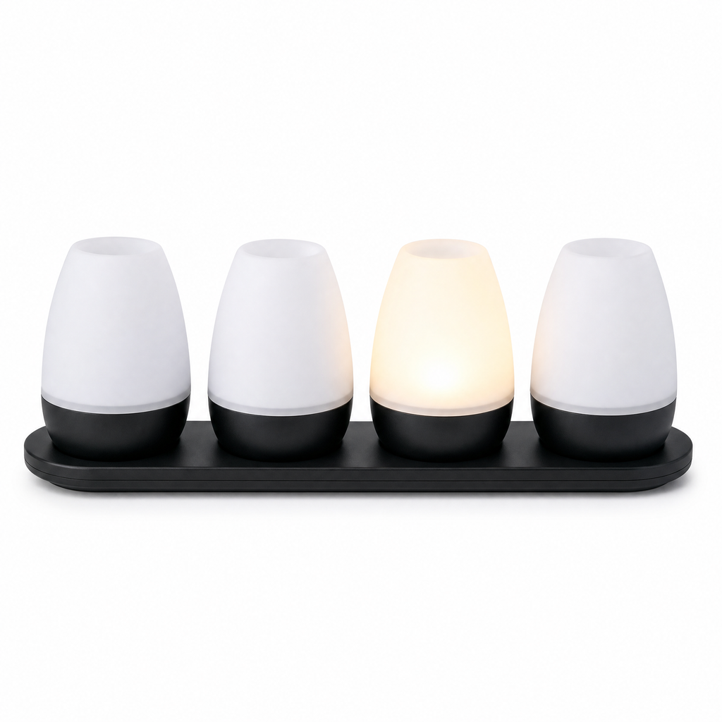 CASALUX Luces LED Lounge RGBW Recargables, Set de 4