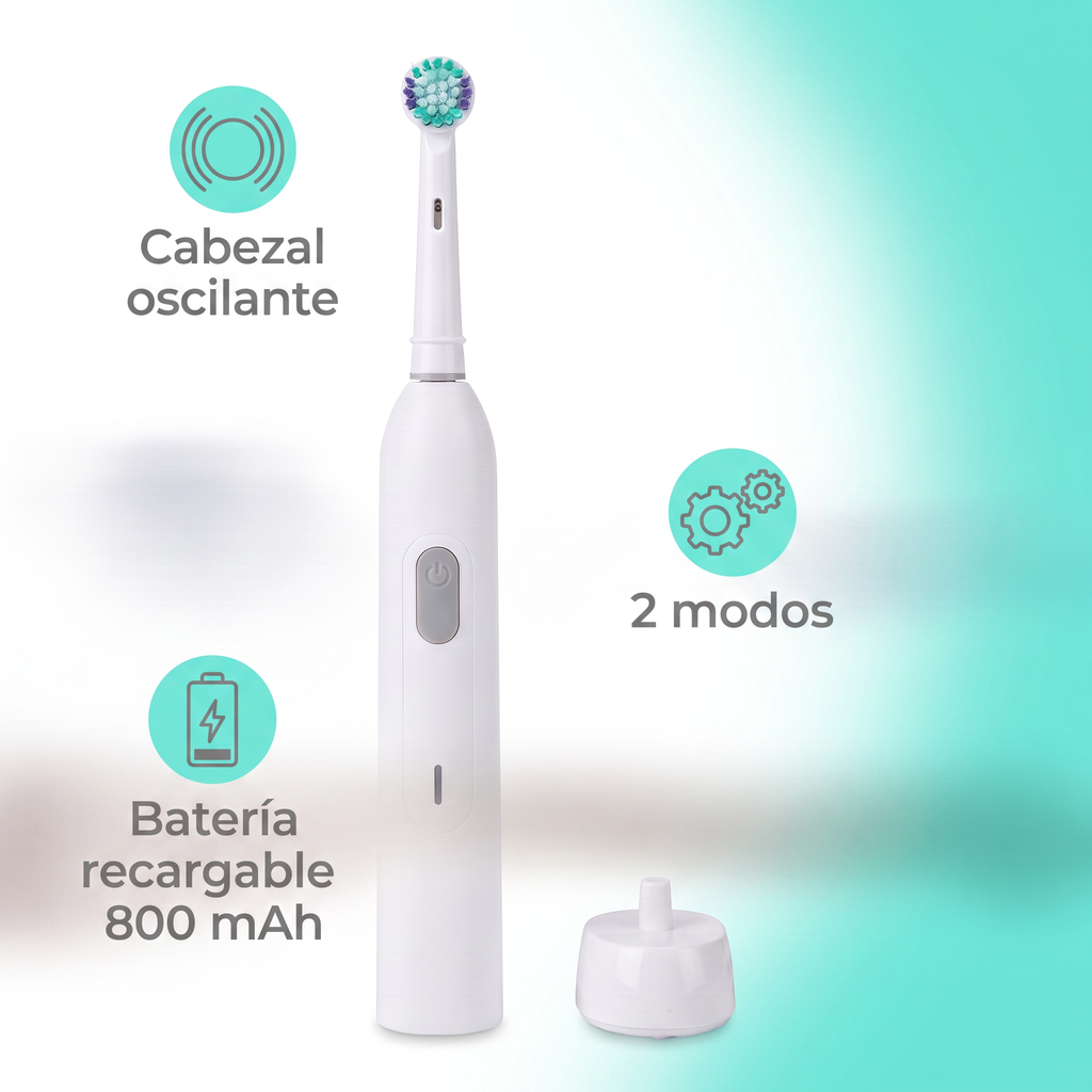 Ambiano Cepillo Dental Eléctrico Oscilante Recargable 800 mAh