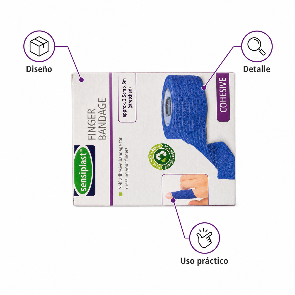 Sensiplast Vendaje de Dedo Talla Única Flexible