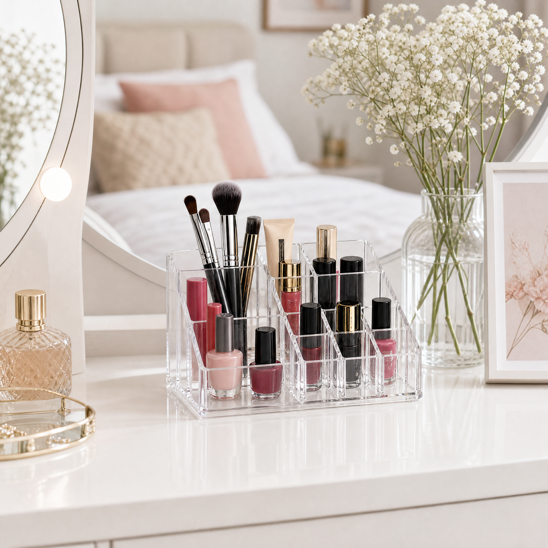 Organizador de Maquillaje Livarno Home con 16 Compartimentos