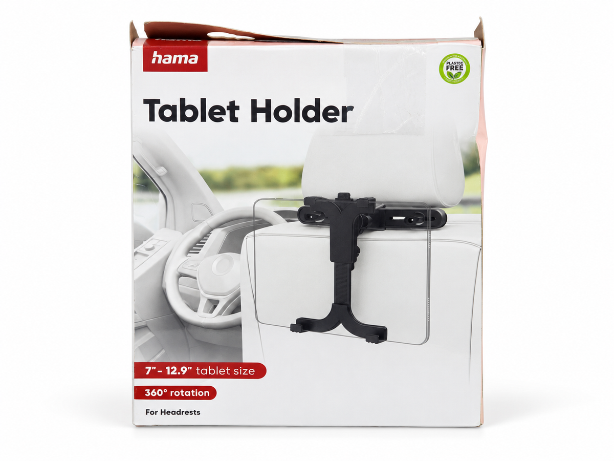 Hama soporte de tablet para reposacabezas de coche · 7 a 12,9 pulgadas · portada
