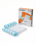 Hamaca Hinchable Piscina Rayas Azul y Blanco - Crivit