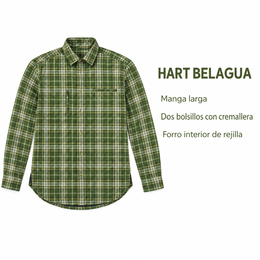 Hart Belagua: manga larga, dos bolsillos con cremallera y forro interior de rejilla