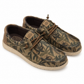 Zapatillas Hey Dude Wally Palm Jute verdes - fondo blanco