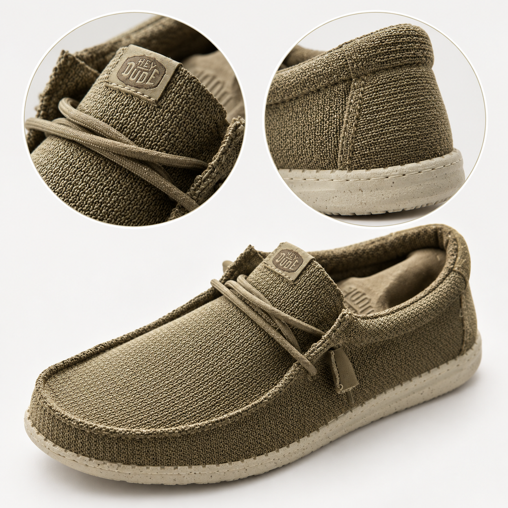 Mocasines HEYDUDE Wally Sport Mesh 16033 Tan, detalles