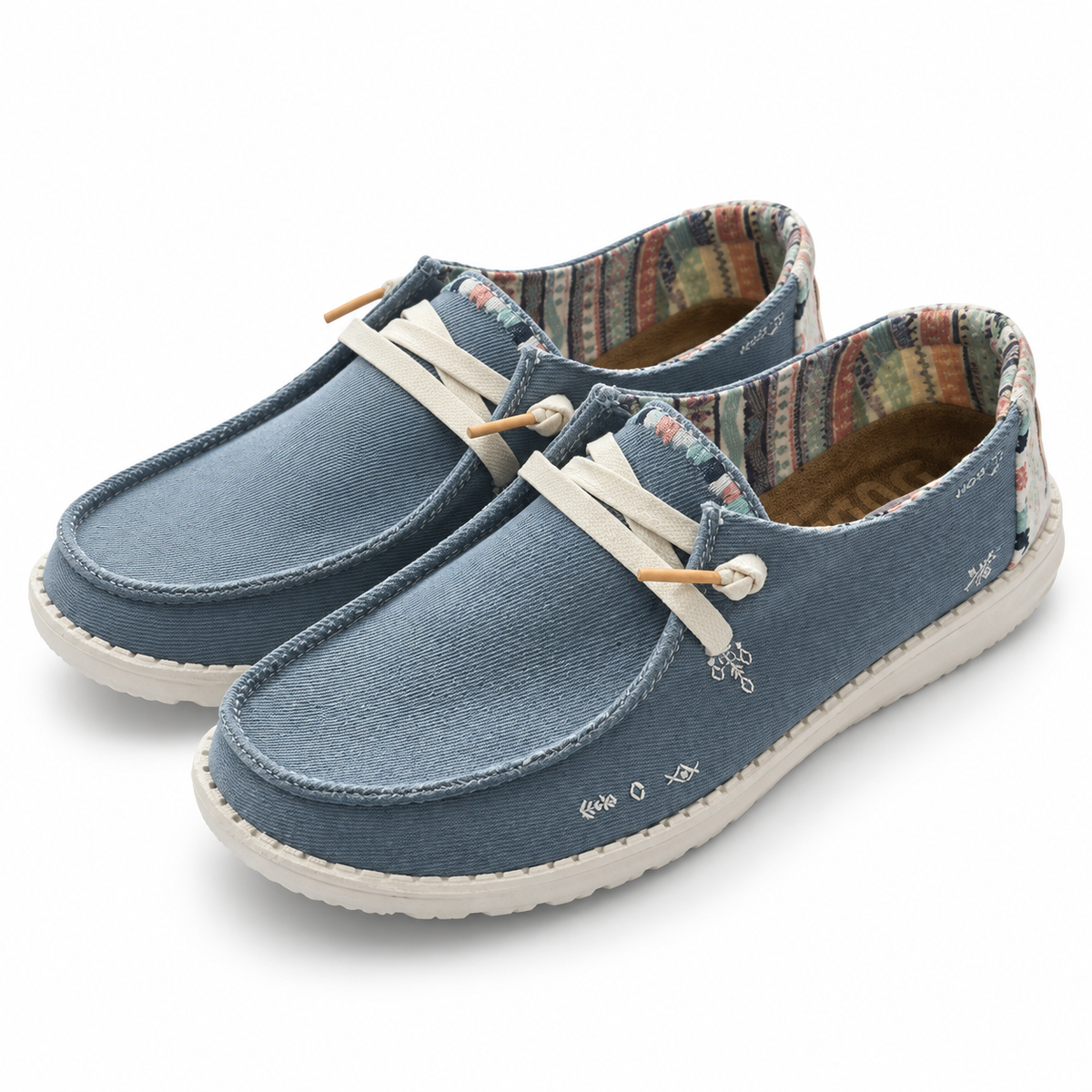 Mocasines HEYDUDE Wendy Boho 14941 Light Denim, vista de producto