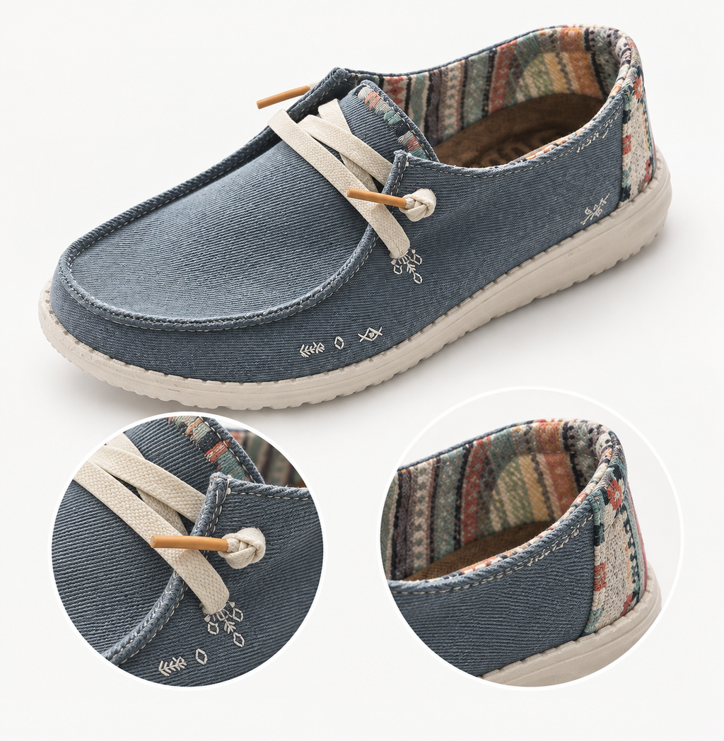 Mocasines HEYDUDE Wendy Boho 14941 Light Denim, detalles
