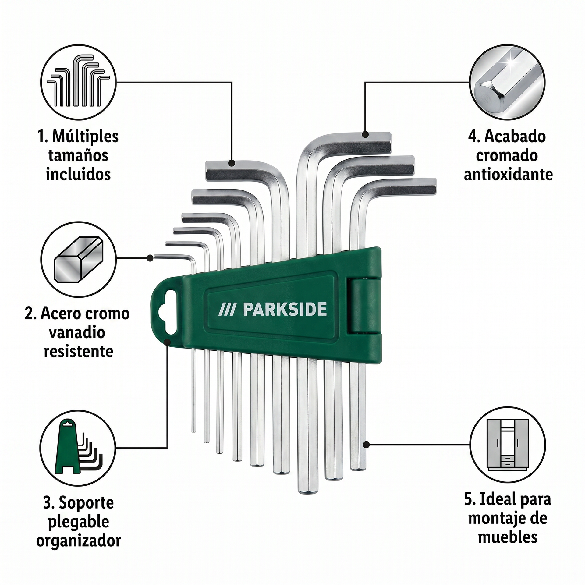 Set de Llaves Allen Parkside