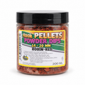Pro Elite Baits Hook Pellets Powder Dips Robin Red 14-20 mm 200 ml sobre fondo blanco