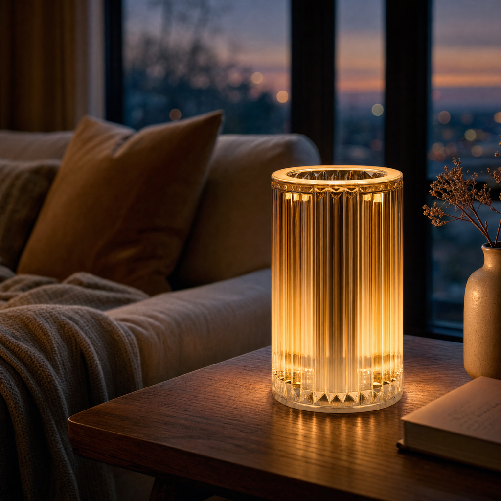 Casalux Lámpara de Mesa Decorativa LED Recargable USB-C RGB IP44 hasta 10 horas