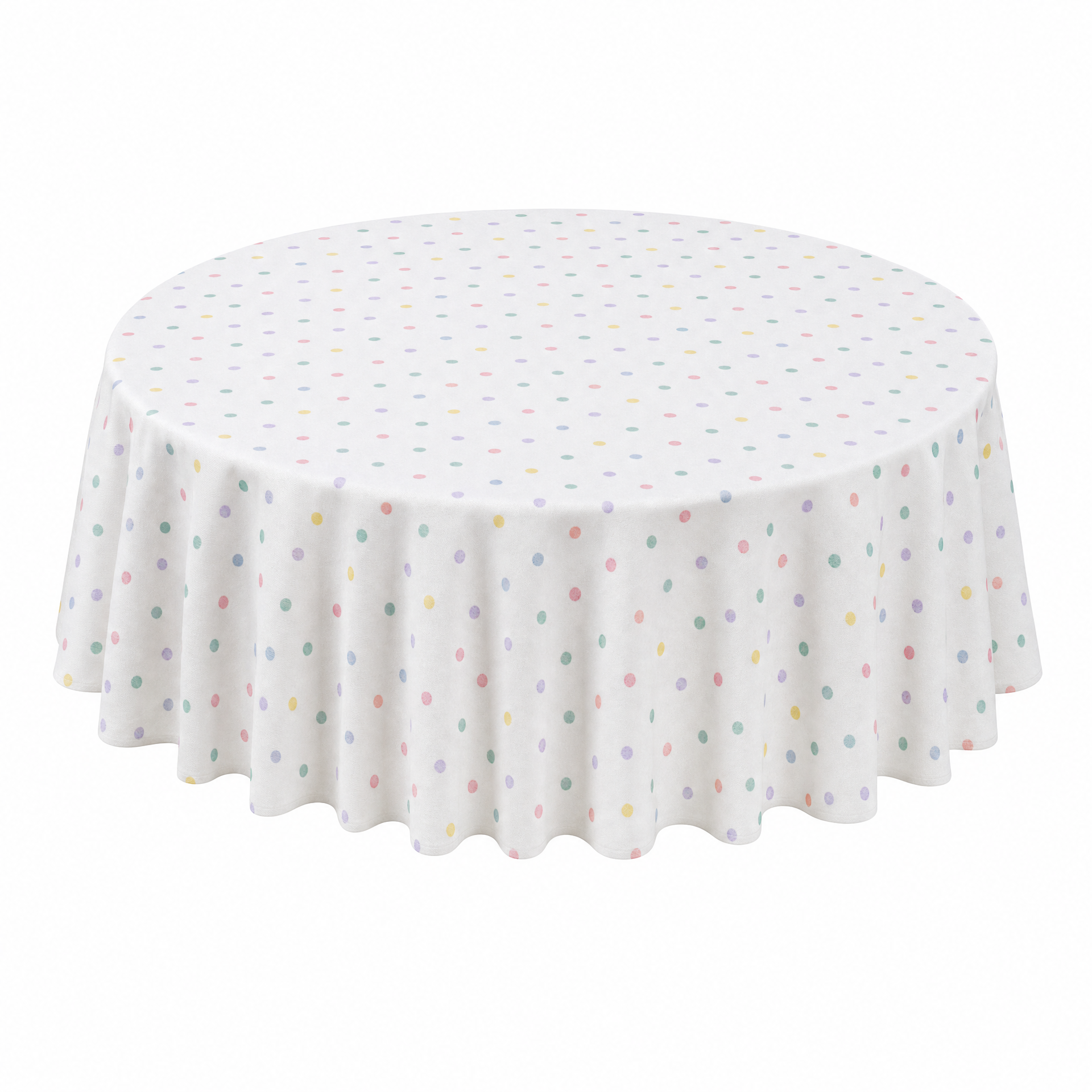 Livarno Home Mantel redondo con topos