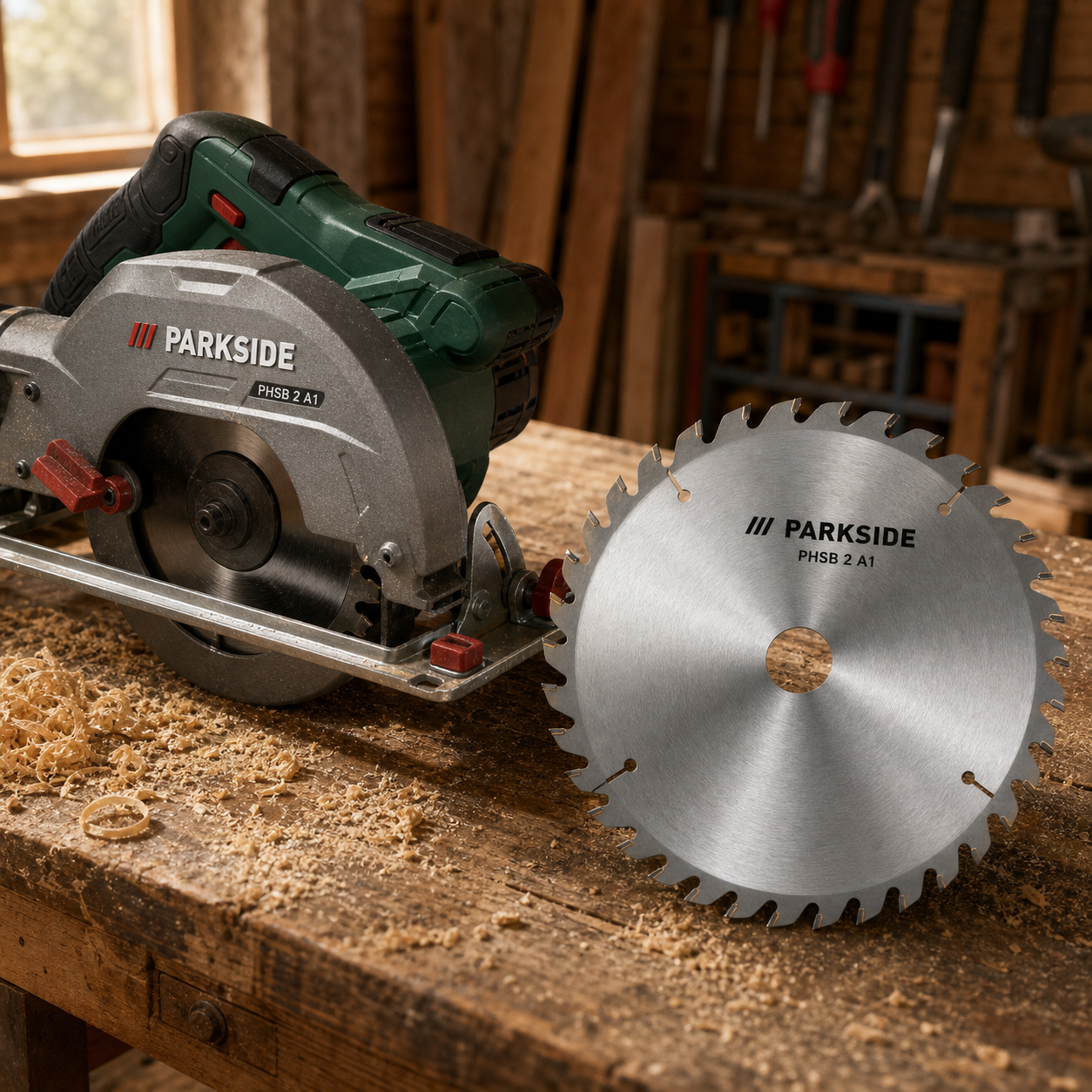 PARKSIDE Hoja de sierra circular PHSB 2 A1 Ø 150 mm Ø 20 mm 18 dientes