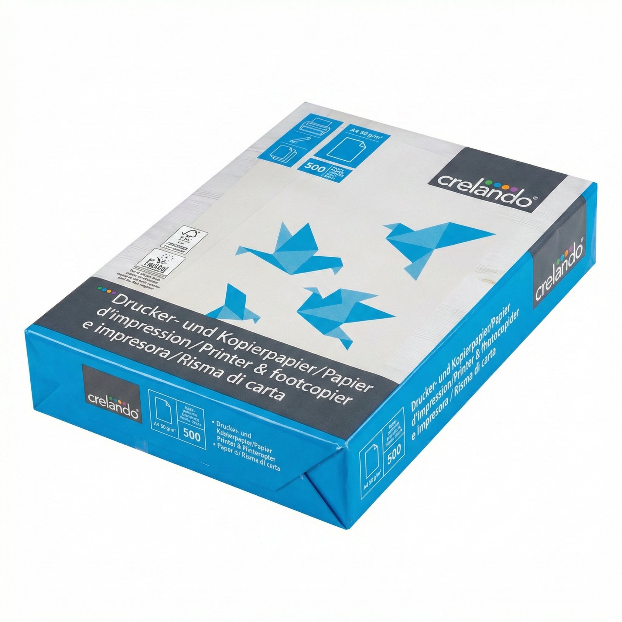 Papel A4 Crelando 500 Hojas 80g/m²