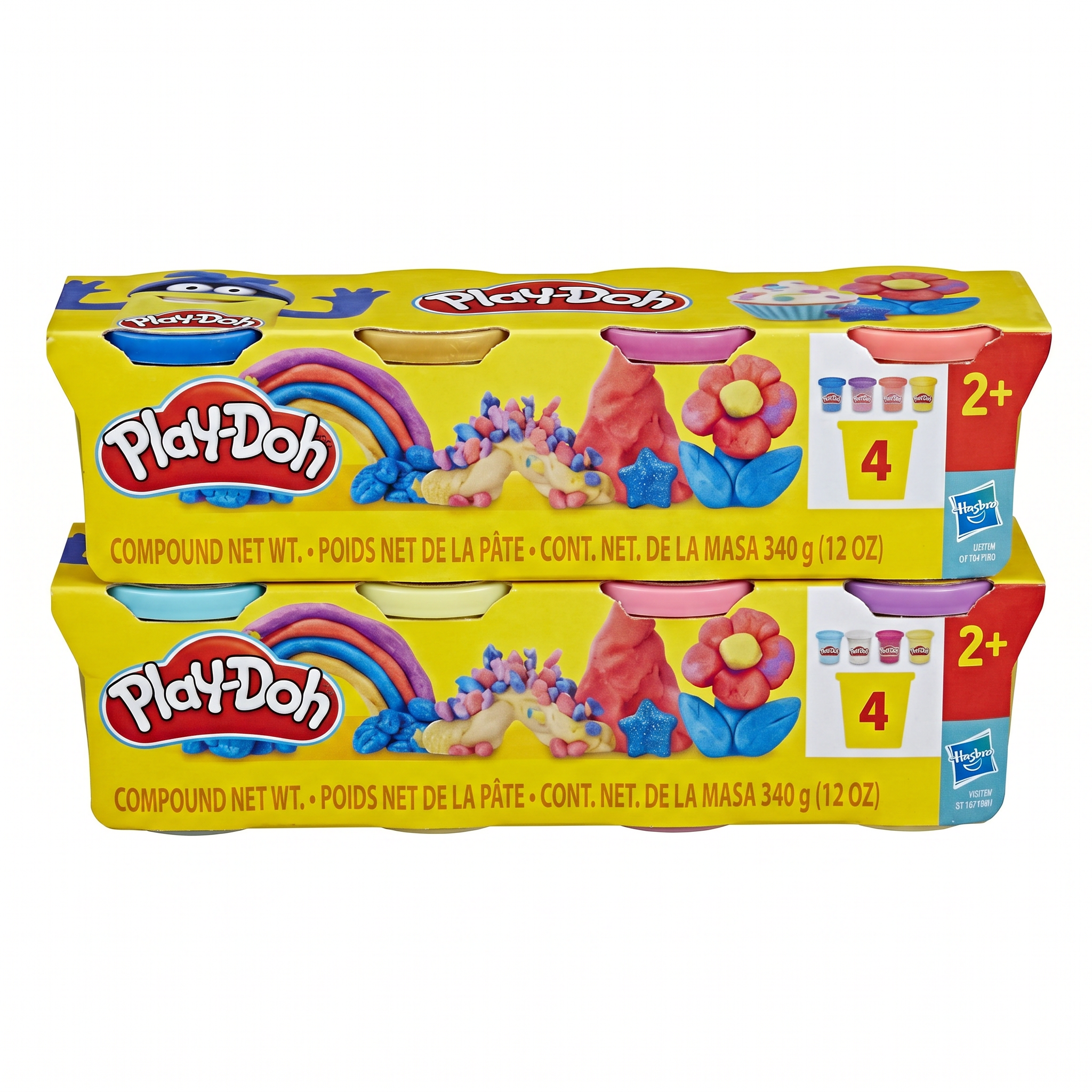 Play-Doh Pack 4 Botes Hasbro — 340g