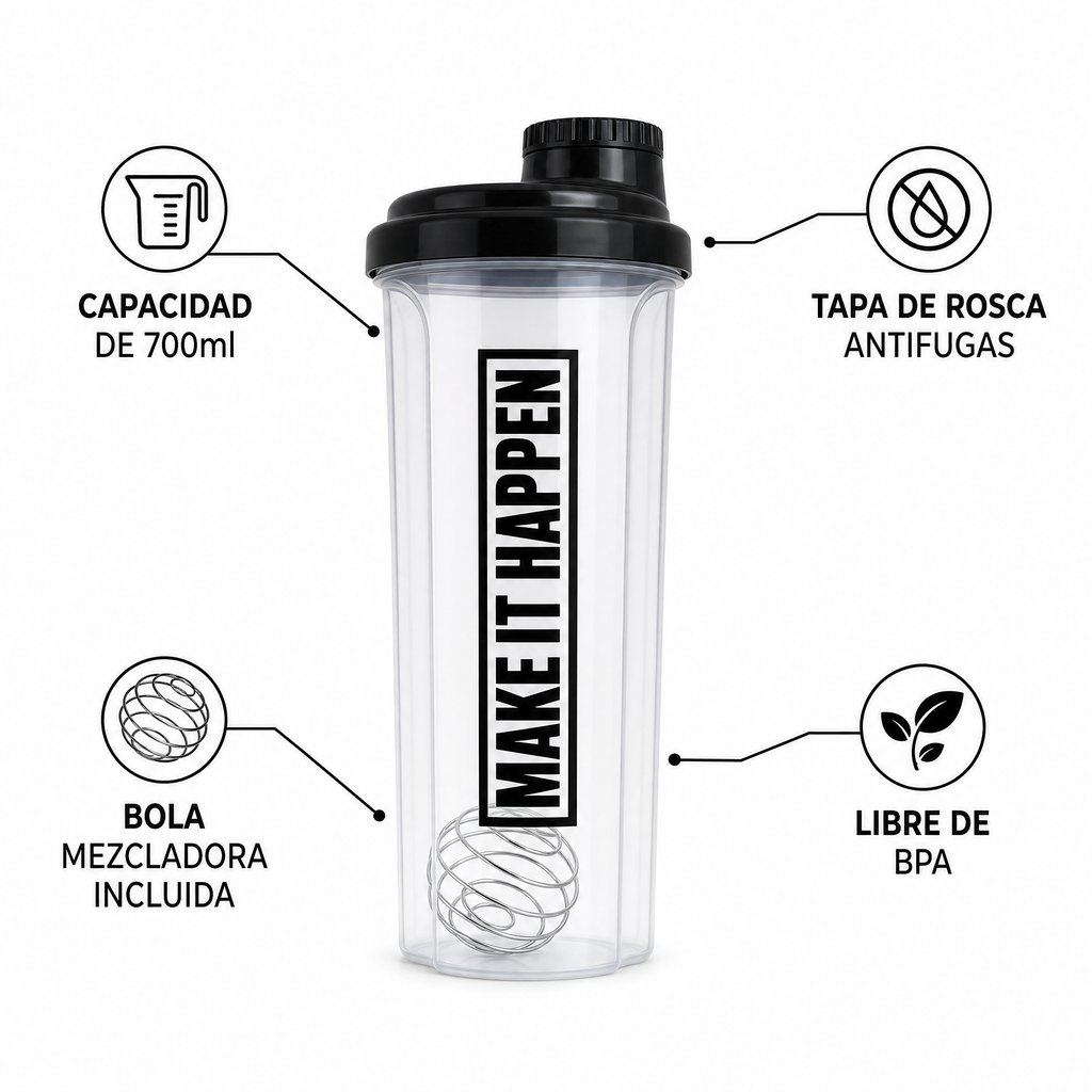 IronMaxx Shaker 700ml Make It Happen