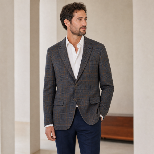Americana de Cuadros PAZO Hombre (Talla 48)